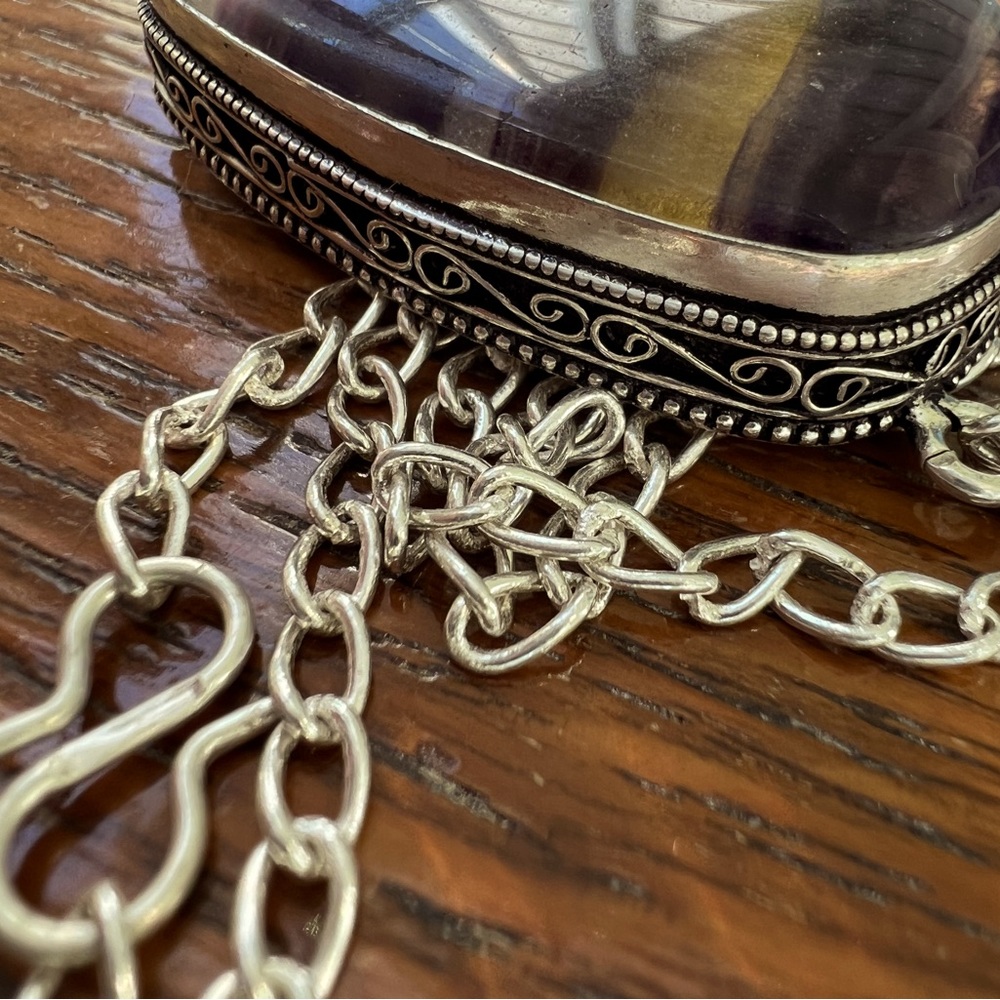 Purple Florite 22” Pendant - Picture 2 of 3